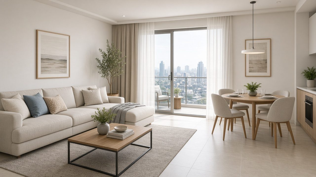 Căn hộ Palm Heights 2 phòng ngủ · 77 m²