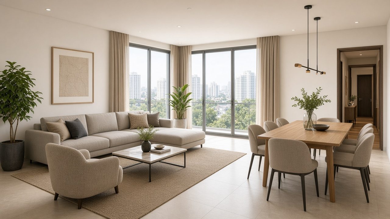 Căn hộ Palm Heights 3 phòng ngủ · 121,5 m²